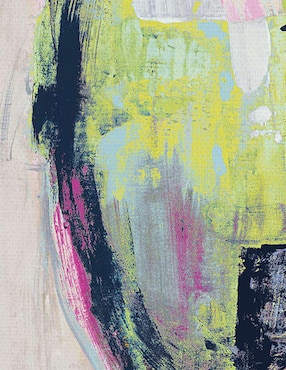 Pintura Verde de la envidia técnica mixta Cuadros Jr Abstracto