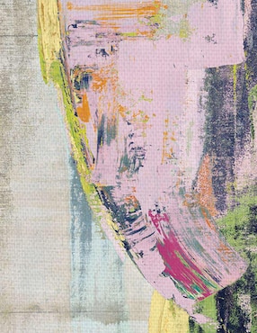 Pintura Cosquillas rosadas técnica mixta Cuadros Jr Abstracto