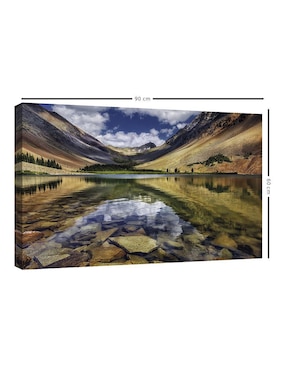 Pintura Montaña de mezcla técnica mixta Cuadros Jr Paisaje