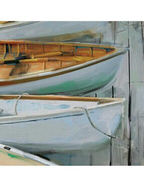 Pintura Junto al muelle técnica mixta Cuadros Jr
