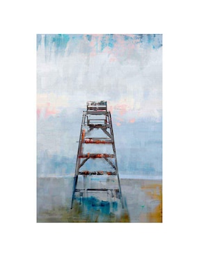 Pintura El puesto de observacion técnica mixta Cuadros Jr
