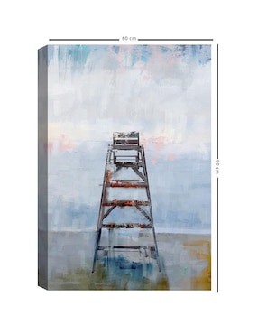 Pintura El puesto de observacion técnica mixta Cuadros Jr