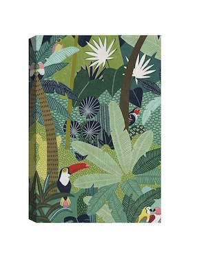 Pintura Aves tropicales técnica mixta Cuadros Jr Animales