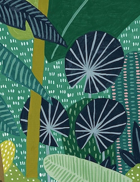 Pintura Aves tropicales técnica mixta Cuadros Jr Animales