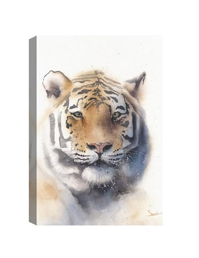 Pintura Tigre técnica mixta Cuadros Jr Animales