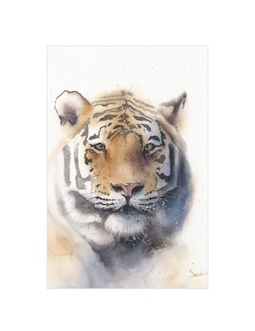 Pintura Tigre técnica mixta Cuadros Jr Animales