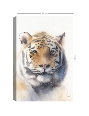 Pintura Tigre técnica mixta Cuadros Jr Animales