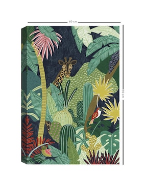 Pintura Tropical Okapi técnica mixta Cuadros Jr Animales