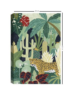 Pintura Acinónix tropical técnica mixta Cuadros Jr Animales