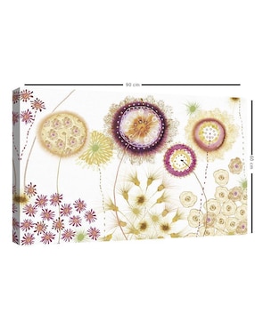 Pintura Fantasia floral I técnica mixta Cuadros Jr Floral