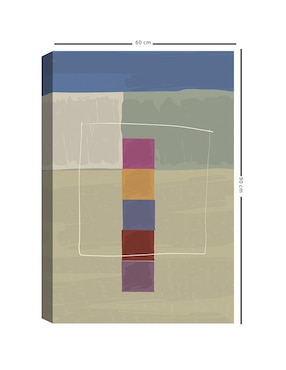 Pintura Camino cuadrado II técnica mixta Cuadros Jr Abstracto