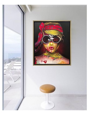 Pintura Rill Vibe técnica mixta Lune Art Gallery Popart