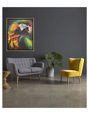 Pintura Perico II técnica mixta Lune Art Gallery AnimalArt