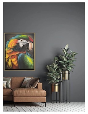 Pintura Perico II técnica mixta Lune Art Gallery AnimalArt