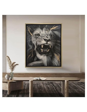 Pintura Feroz técnica mixta Lune Art Gallery AnimalArt