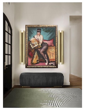 Pintura Keket en su sillón técnica óleo Lune Art Gallery La verdadera cara de Keket
