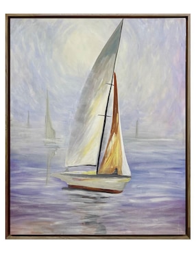 Pintura Veleros II técnica acrílico Lune Art Gallery Playa