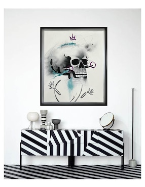 Pintura Calavera técnica mixta Lune Art Gallery MilleniArt