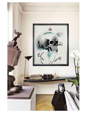 Pintura Calavera técnica mixta Lune Art Gallery MilleniArt