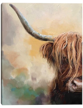 Pintura Tierras altas técnica mixta Cuadros Jr Animales