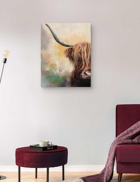 Pintura Tierras altas técnica mixta Cuadros Jr Animales