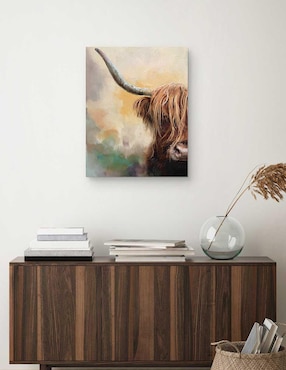 Pintura Tierras altas técnica mixta Cuadros Jr Animales