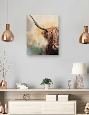 Pintura Tierras altas técnica mixta Cuadros Jr Animales