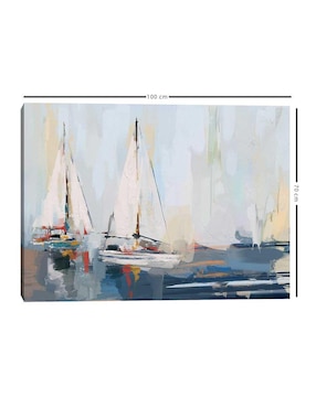 Pintura Ven a navegar lejos técnica mixta Cuadros Jr Costa