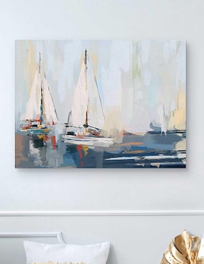 Pintura Ven a navegar lejos técnica mixta Cuadros Jr Costa