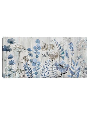 Pintura Sueño de la pradera azul técnica mixta Cuadros Jr Floral