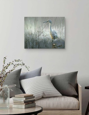 Pintura Pausa en la Costa técnica mixta Cuadros Jr Animales
