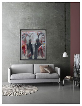 Pintura Save Me Elephant técnica acrílico Lune Art Gallery Animalart