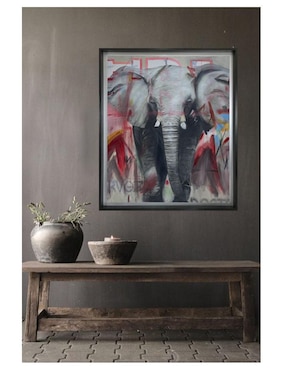 Pintura Save Me Elephant técnica acrílico Lune Art Gallery Animalart