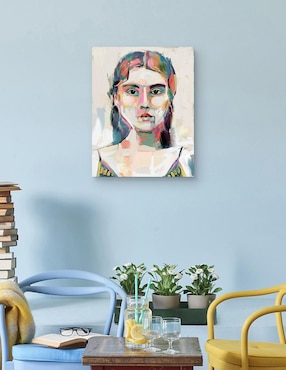 Pintura Cara a Cara I técnica mixta Cuadros Jr Moderno