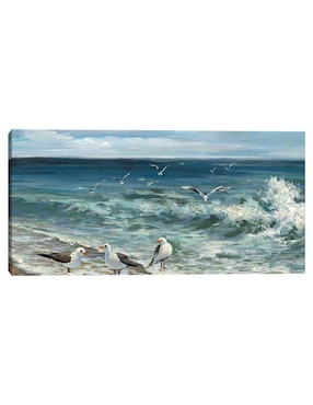 Pintura Aves Playeras II técnica mixta Cuadros Jr Costa