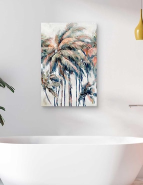 Pintura Palmeras de la isla técnica mixta Cuadros Jr Costa