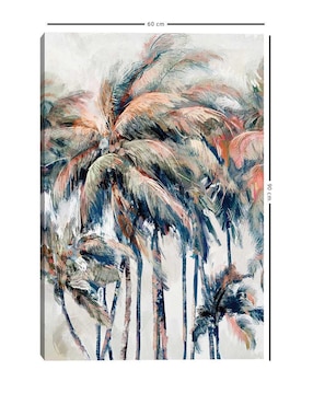 Pintura Palmeras de la isla técnica mixta Cuadros Jr Costa