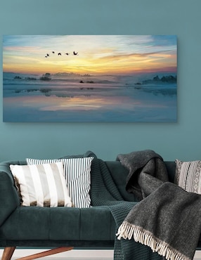 Pintura Dulce escape técnica mixta Cuadros Jr Paisaje