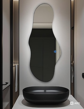 Espejo irregular Ard Decorativo de pared con luz led Luminous Cloud