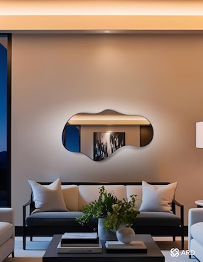 Espejo irregular Ard Decorativo de pared con luz led Luminous Cloud