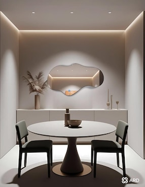 Espejo irregular Ard Decorativo de pared con luz led Luminous Cloud