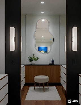 Espejo irregular Ard Decorativo de pared con luz led Luminous Cloud