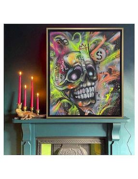 Pintura El Don técnica mixta Lune Art Gallery Calaveras
