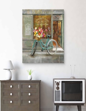 Pintura Floristería Francesa técnica mixta Cuadros Jr Paisaje