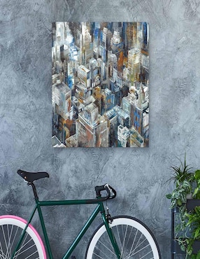 Pintura Levántate por encima técnica mixta Cuadros Jr Paisaje