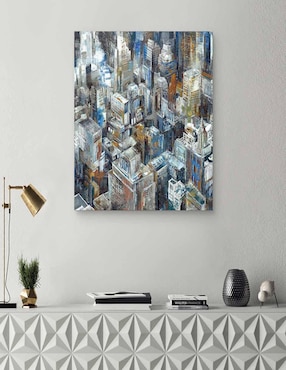 Pintura Levántate por encima técnica mixta Cuadros Jr Paisaje