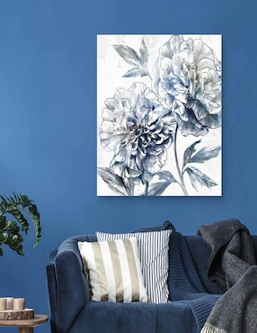 Pintura Peonía Japonesa I técnica mixta Cuadros Jr Floral