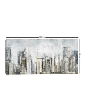 Pintura Gris cosmopolita técnica mixta Cuadros Jr Paisaje