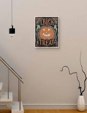 Pintura Gatos asustadizos II técnica mixta Cuadros Jr Halloween