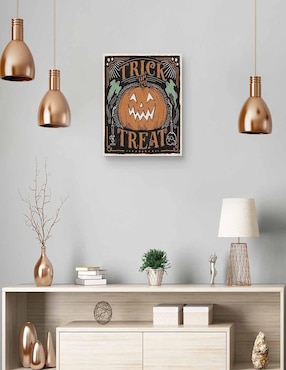 Pintura Gatos asustadizos II técnica mixta Cuadros Jr Halloween